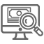 Account balances viewed on a computer